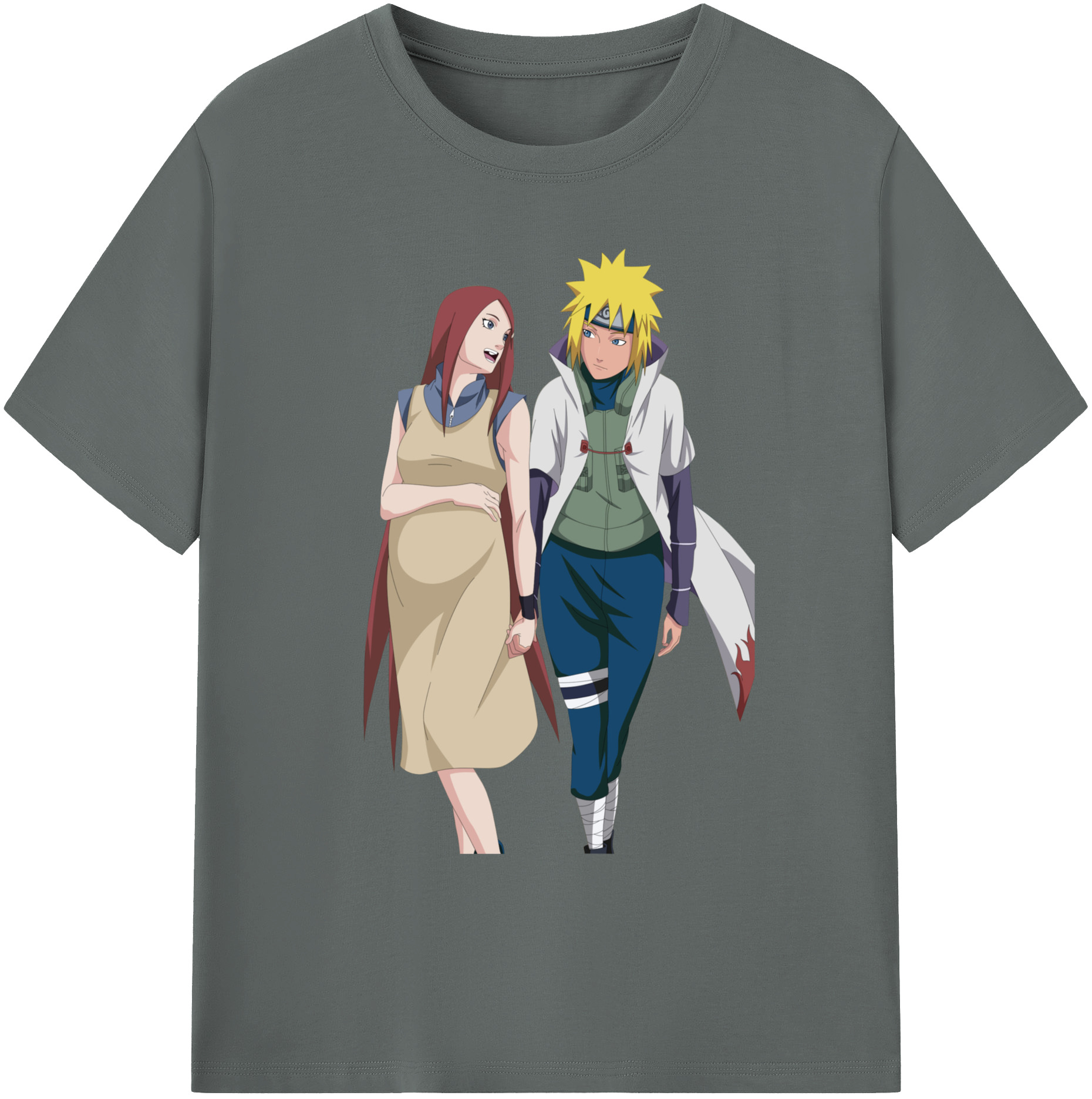 （画像用） NARUTO -ナルト- 波風 ミナト Namikaze Minato 綿100％ メンズ半袖Tシャツ｜肌触りやわらか＆通気性